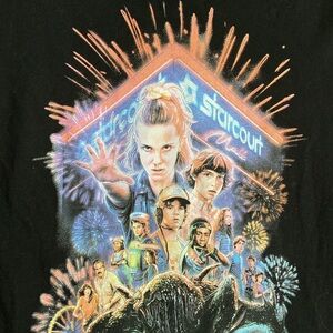 STRANGER THINGS! Men’s Black T shirt sz XL BNWOT super nice quality T shirt!